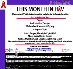 This Month in HIV: Antiretroviral Therapy